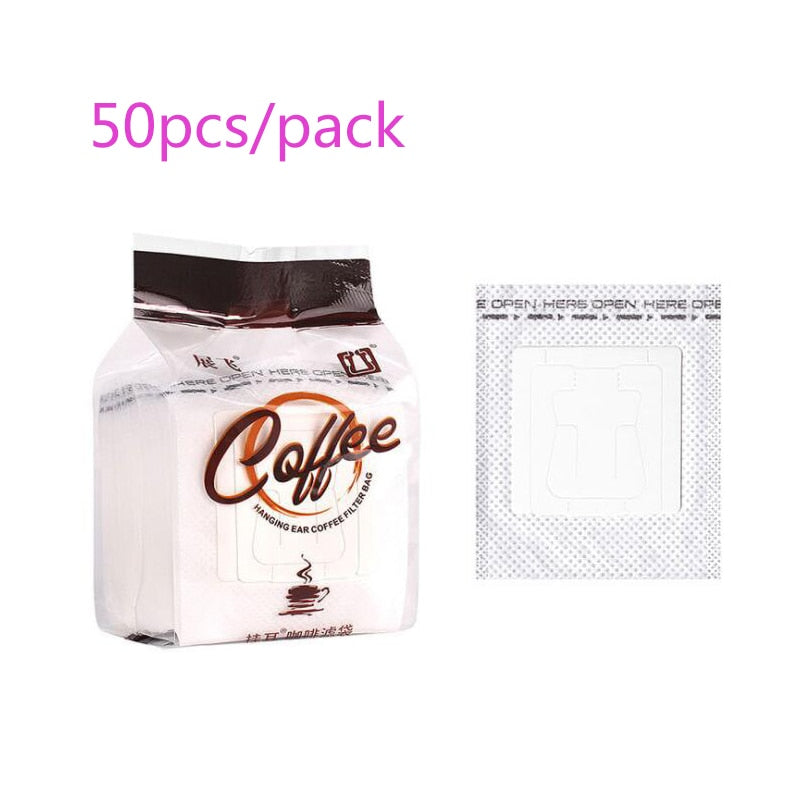 25-50Pcs/Pack Disposable Coffee Fliter Bags